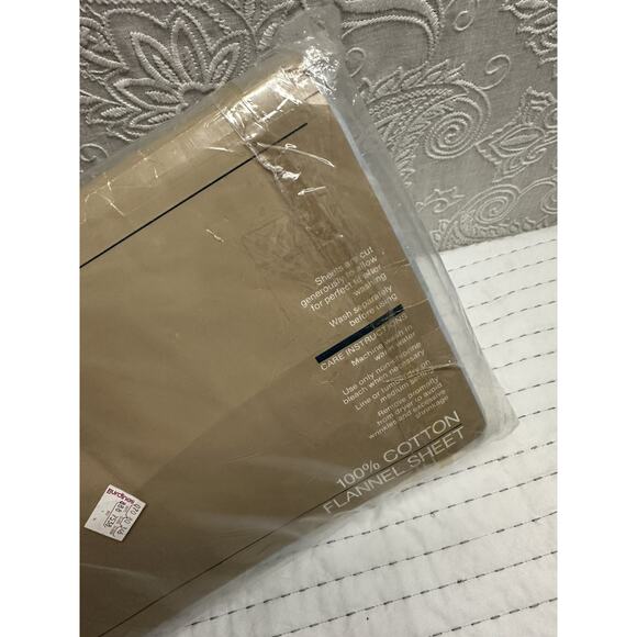 Home Concepts Vintage Sheet King Fitted Flannel Pastel Plaid With Pillowcases - Picture 5 of 8